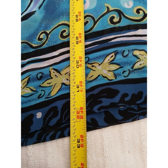 Biya Rated R By Johnny Was Cover Up Tunic Dress OS Blue Sea Life Starfish Boho - Picture 10 of 16